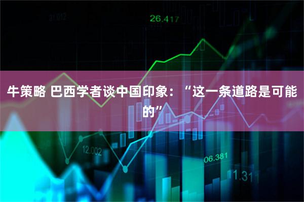 牛策略 巴西学者谈中国印象：“这一条道路是可能的”